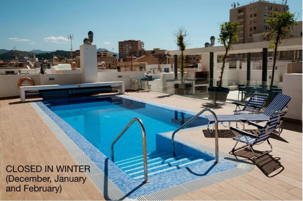 Apartamento Deluxe Con Piscina, Terraza & Parking Málaga Eksteriør bilde